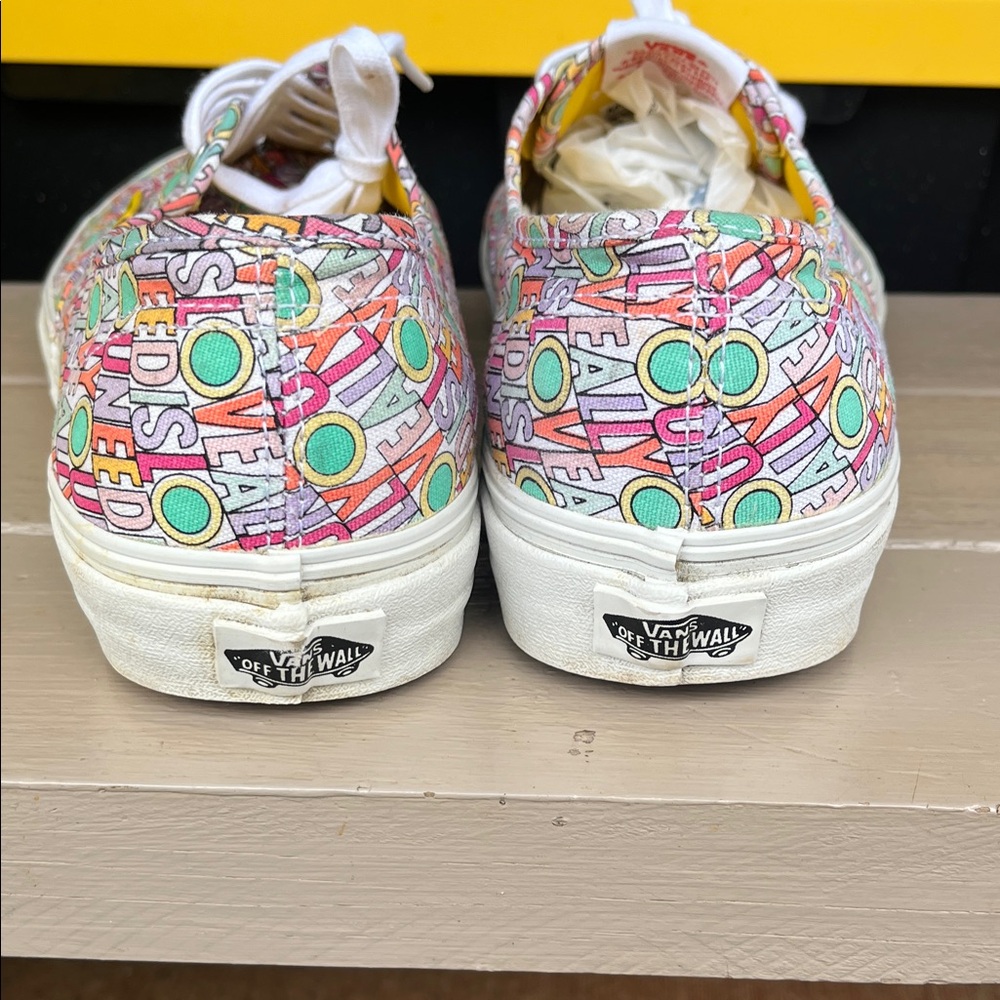 Vans Multi-Color Beatles Yellow Submarine Pattern Authentic Sneakers - Picture 5 of 6